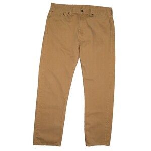 Levi's 505 Men’s Jeans Khaki Straight Leg Pants W38 L33 Classic Fit